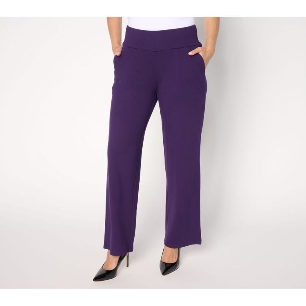 Brandis Dress Out Loud Women's Pants Sz L Confidence Crepe Purple A698071